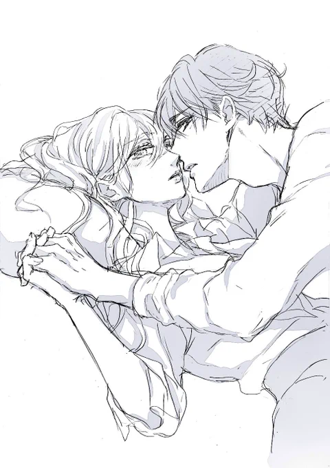 『#デキる男女のデキない恋』6話が各電子書店にて本日配信です^ ^掲載誌comic tint vol.50も同日配信お見かけの際はどうぞ宜しくお願いしますラフなど。#デキ恋 