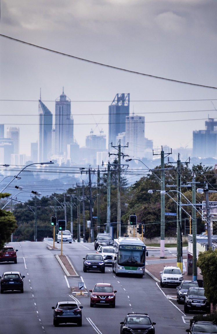 A foggy city skyline yesterday morning ❄️