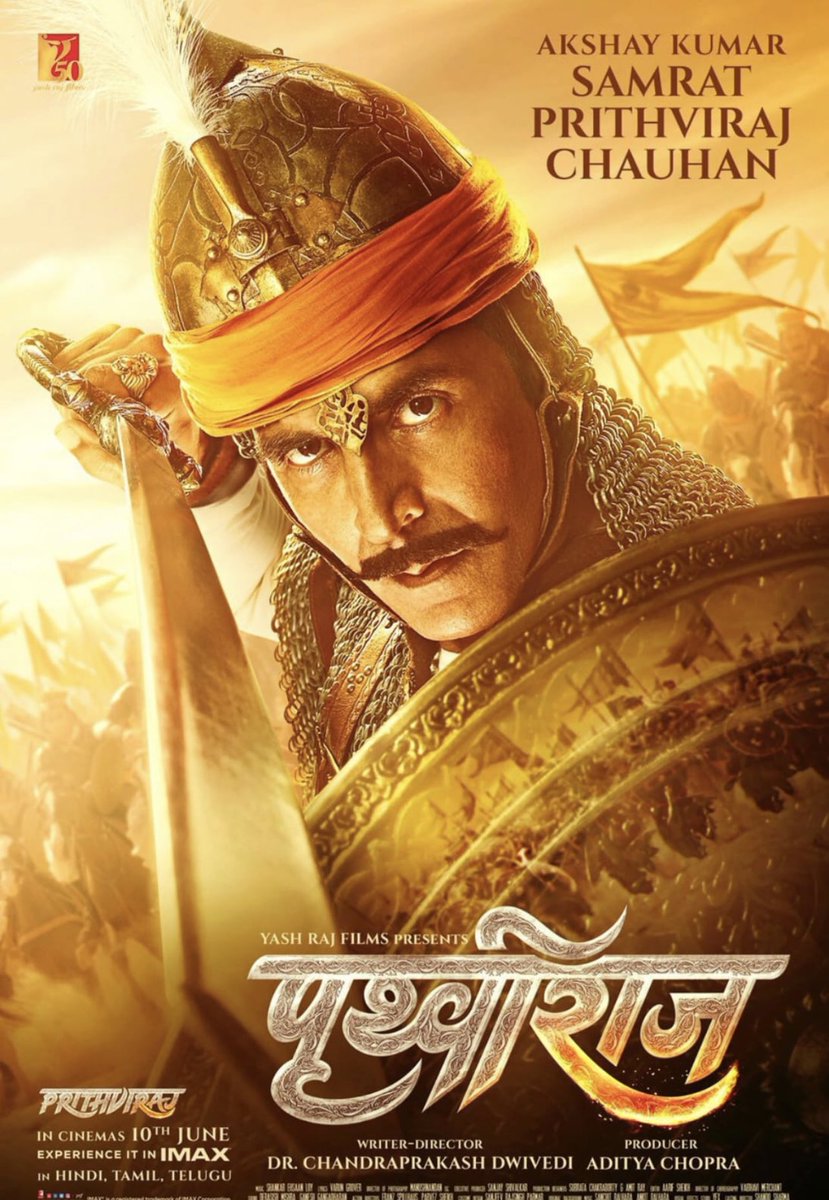 AnupamPKher's tweet photo. Dearest @akshaykumar! Good luck for the release of your ambitious project #SamratPrithviraj. Hearing wonderful things about the grandeur of the magnum opus and your performance in it. Looking forward to watching it soon. Jai Ho! 🙏🌈♿️ https://t.co/yictdJxncD
