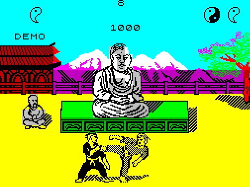 Harmunt's tweet image. Three of the most iconic backdrops/stages in beat ‘em up gaming? Surely... #WayOfTheExplodingFist
#ZXSpectrum #RetroGames #RetroGaming