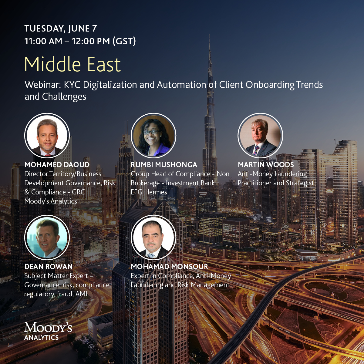 Moodys's tweet photo. Our KYC &amp; Compliance business is helping customers automate their onboarding and monitoring workflows. Join our upcoming webinar to learn more: https://t.co/di4gsB0t52

#onboarding #digitilization #kyc https://t.co/68zRzNUoP5