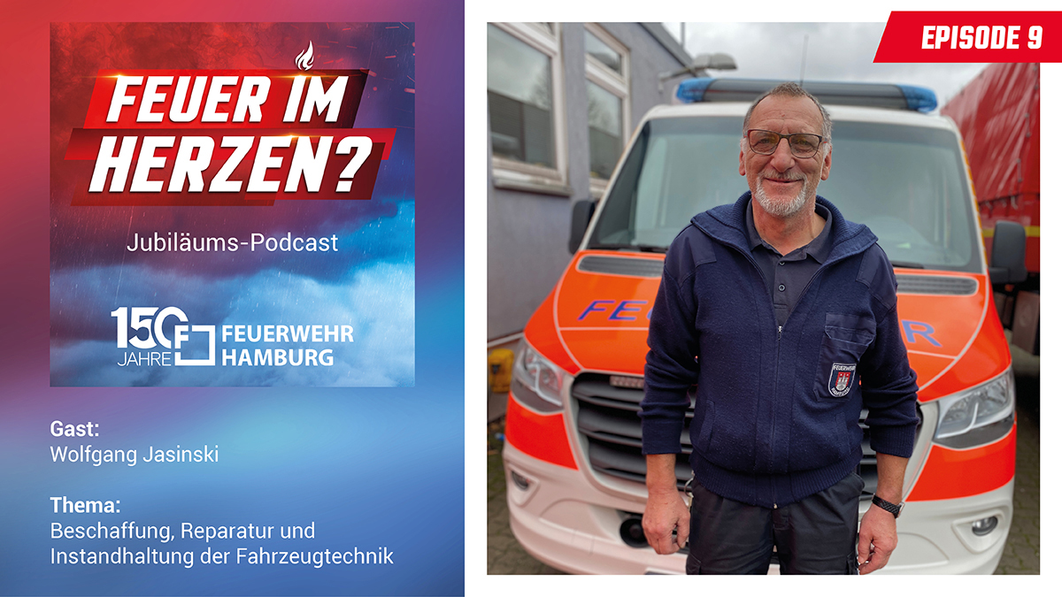🚨 Es ist wieder so weit! 🚨

In der neunten Folge des Jubiläums-Podcasts »Feuer im Herzen?«, spricht Anna Rüter mit dem Feuerwehrurgestein Wolfgang Jasinski.

Zu hören bei allen gängigen Podcast-Anbietern.
open.spotify.com/show/4N5VIsqMM…

#feuerwehrhamburg #feuerimherzen #podcast