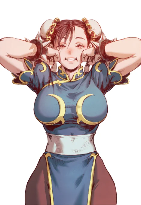 とりあえず過去描いた春麗上げるか。 