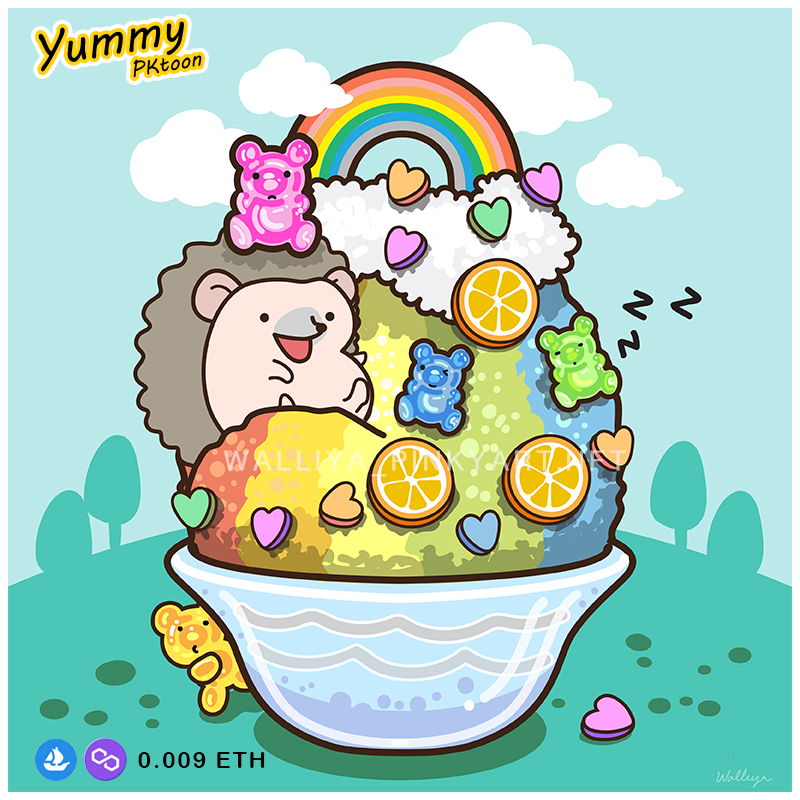 ae_walliya's tweet photo. 🦔🍧#Newdrop!!! 
🦔Hedgehog and fruit shave ice🍧
0.009 ETH (Polygon) OpenSea 
https://t.co/TdyxllbnWT
Collection Floor price 0.006 ETH (polygon)
@opensea 
#newdrop #NFTs #NFTartist #NFTCollection #PolygonNFT #nftart #Nftopensea #NFTJPN https://t.co/5DylBIeOWy