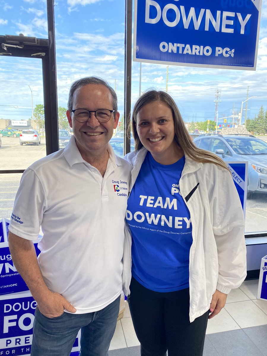 SO THRILLED to be celebrating with <a href="/douglasdowney/">Doug Downey</a> - one of the hardest working, kindest, and most impactful advocates and Ministers at Queen’s Park! #OntarioElection #OntarioVotes #onpoli #Election2022 #ElectionDay #GetItDone
