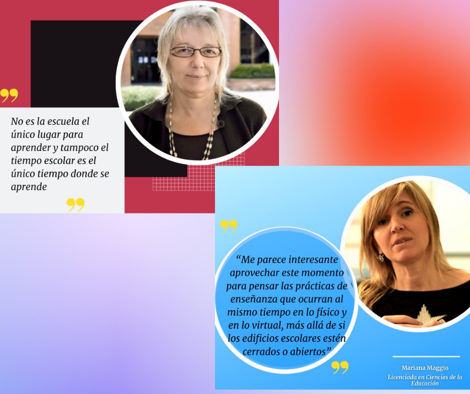 Silvina71781776's tweet photo. Para finalizar dejo dos reflexiones sobre Rebeca Anijovich sobre los videos "Nuevos escenarios para enseñar" y Mariana Maggio  "La Educación en tiempos de coronavirus" https://t.co/ReZUUKMMB3