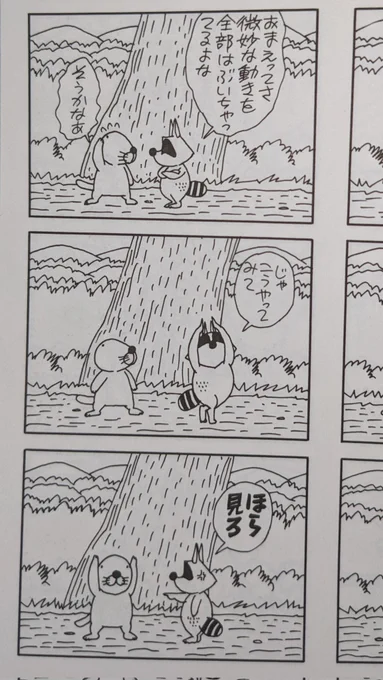 自分の絵の上手くなさはアライグマくんの指摘するような部分に起因している気がします(木に登ってみたいなぁの巻ほんと好き) 