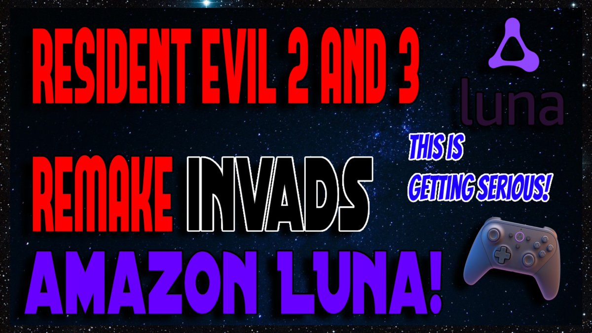 ChariotMan85's tweet photo. New Video Alert!! OMG! Resident Evil 2 and 3 remakes is coming to AMAZON LUNA and MORE!! Link: https://t.co/GAfYU4TDYs @amazonluna @RE_Games #ResidentEvil3Remake #residentevil2remake #cloudgaming #amazonluna https://t.co/YQR92aN22o