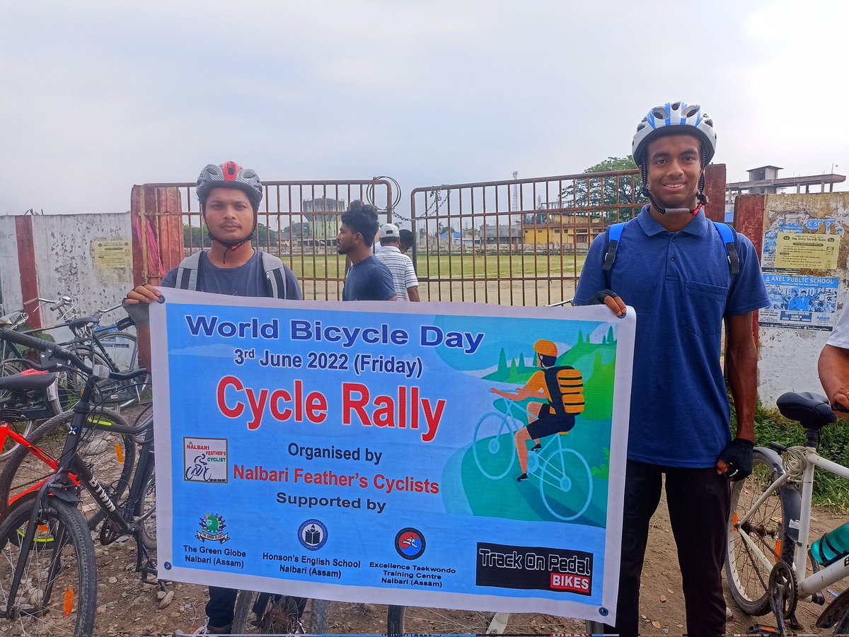 AftabRahman14's tweet photo. Celebrate World Bicycle Day
#WorldBicycleDay
#FitIndia
#cyclingassam
#govtofassam https://t.co/R5DF0dShUT