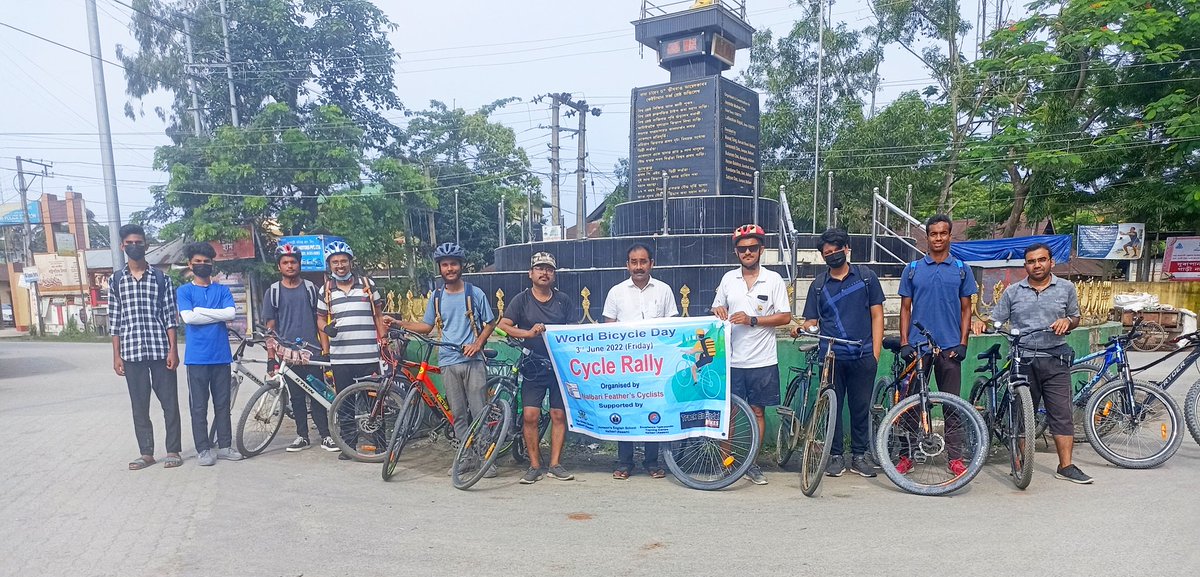 AftabRahman14's tweet photo. Celebrate World Bicycle Day
#WorldBicycleDay
#FitIndia
#cyclingassam
#govtofassam https://t.co/R5DF0dShUT