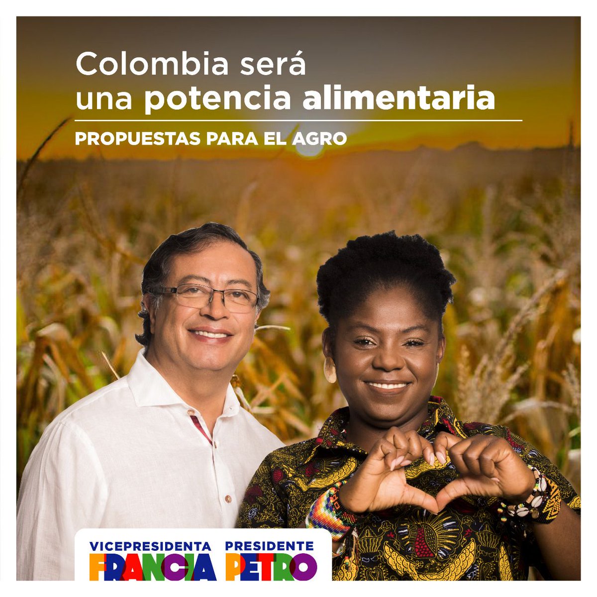 FranciaMarquezM's tweet photo. Con @petrogustavo siempre hemos estado del lado del campesinado colombiano. Como mujer hija de agromineros, he luchado por dignificar la vida y el trabajo de los productores. En el #DiaDelCampesino les decimos que la reforma rural integral será realidad en el gobierno del cambio. https://t.co/m5VpZRJAzT