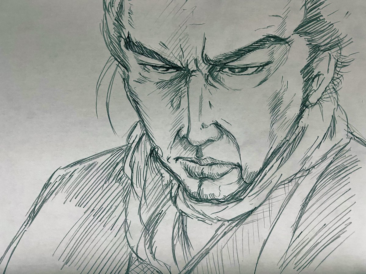 30分で名優さんを描いてみよう!
のコーナー。
新必殺仕置人より
中村主水こと藤田まこと
#藤田まこと
#必殺仕事人
藤田さん若いです。確か1977年の作品?かな。 