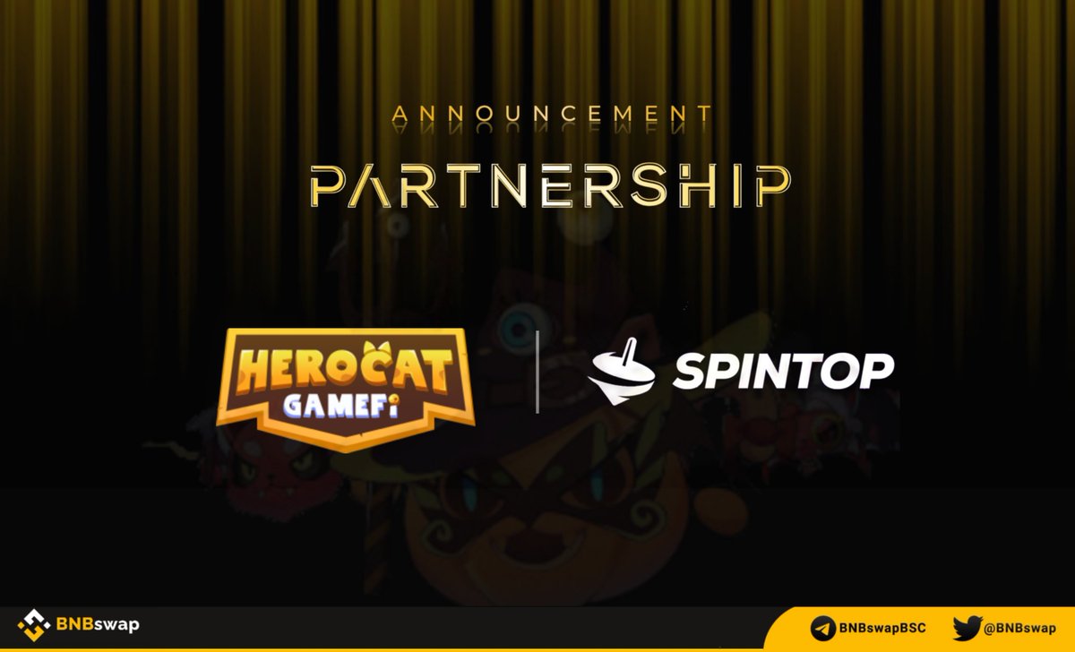 📢 @HeroCatGameFi announced partnership with @SpintopNetwork! #HeroCat is a Hero Cat #metaverse where players earn tokens by playing games and generating community contributions. More details 👇 spintop.network/gamepedia/game… #BNBchain #GameFi #PlayToEarn #P2E #NFT #NFTs $BNB #BSC