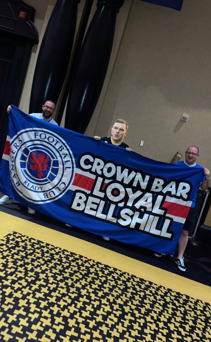 Lee_McFarland_'s tweet photo. Class that John Beaton has traveled to this years @OfficialNARSA in Vegas to show his support. 😉 Come on the Rangers 🔴⚪️🔵 #johnbeaton #NARSA2022 #Rangers #RangersFC #staunch #crownbarloyal #brotherbeaton https://t.co/0xRBzBuh9n