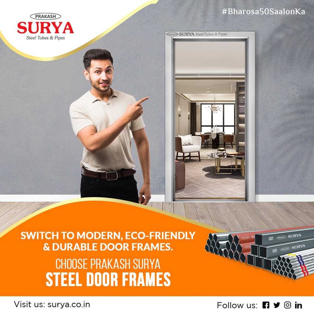 SuryaPipes's tweet photo. Your door frames can be stylish and durable at the same time. Choose Prakash Surya Door Frames
Visit us at- https://t.co/5POXvLapJU
#PrakashSurya #PrakashSuryaPipes #PrakashSuryaDoorFrames #ModernDoorFrames #SteelDoorFrames #SteelPipes #ERWPipes https://t.co/mUz7jdhgsR