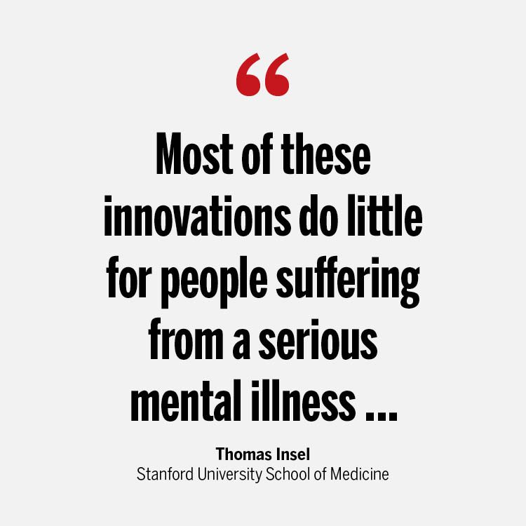 Most of the #MentalHealth innovations from the #COVID19 pandemic "do little for people suffering from a serious mental illness," writes <a href="/thomasinselmd/">Thomas Insel, MD</a> in a #ScienceEditorial: "Can there be innovations to engage them with health care and foster recovery?" fcld.ly/om3t7bb