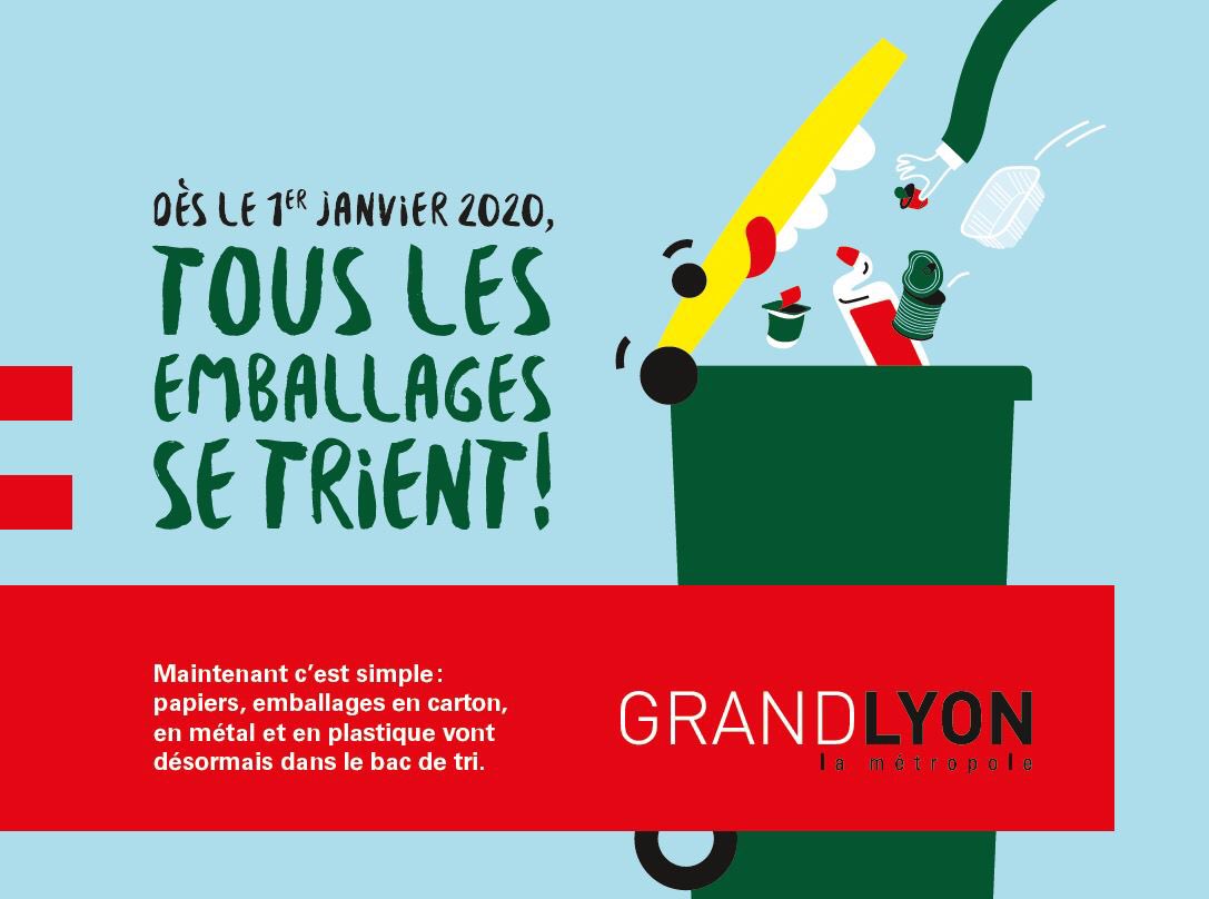 eboueursdelyon's tweet photo. Bonjour les grands lyonnais 😉
En ce vendredi, on va parler du tri ♻️
Pour rappel, depuis début 2020, tous les emballages se trient >> direction le bac vert avec le couvercle jaune ! 
👍🙏
#lyon #grandlyon #ripeurs #recyclage #poubelles #tri #dechets #eboueurs #environnement https://t.co/HjEJWTWdTb
