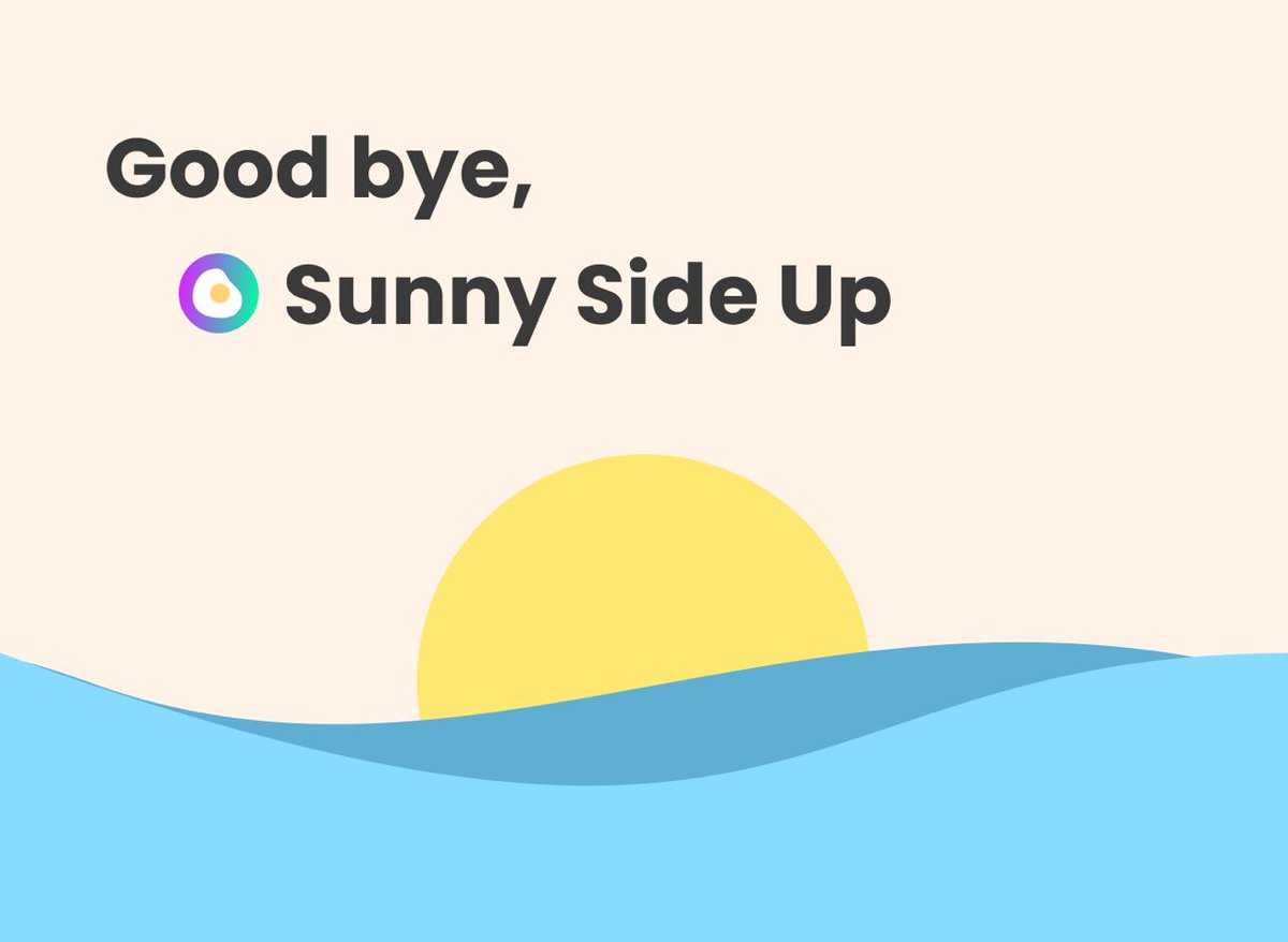 SSU_SunnySideUp's tweet photo. [Announcement] Sunny Side Up Closing 

To Our Community -

After many long conversations and careful consideration, our team has come to the decision to close Sunny Side Up. 

To prepare for closing, please take note of these important changes made. 

https://t.co/F0jsqDfAiS https://t.co/jEYotSpFNU