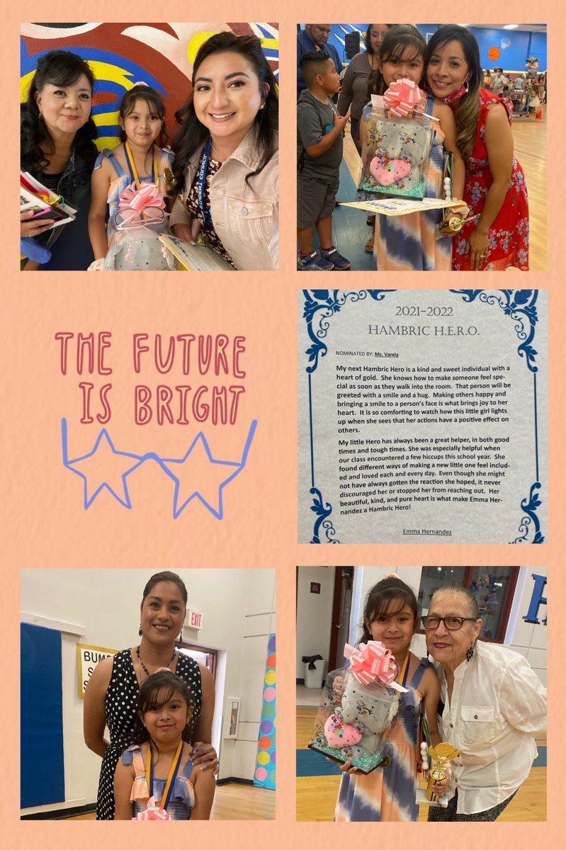 Paulina Hernandez (@paulinahdz_mms) on Twitter photo So proud of my Emma Reign👑!
She was 1 of 2 that was awarded the Hambric Hero award for her class!
Thank you <a href="/ivarela_jhs/">Iris Varela</a> for all that you did for my little hawk! She had such a memorable year with you! 🙏🏼💙♥️💛 <a href="/JHambric_K8/">Hambric Newsflash</a> So proud of my Emma Reign👑!
She was 1 of 2 that was awarded the Hambric Hero award for her class!
Thank you <a href="/ivarela_jhs/">Iris Varela</a> for all that you did for my little hawk! She had such a memorable year with you! 🙏🏼💙♥️💛 <a href="/JHambric_K8/">Hambric Newsflash</a>