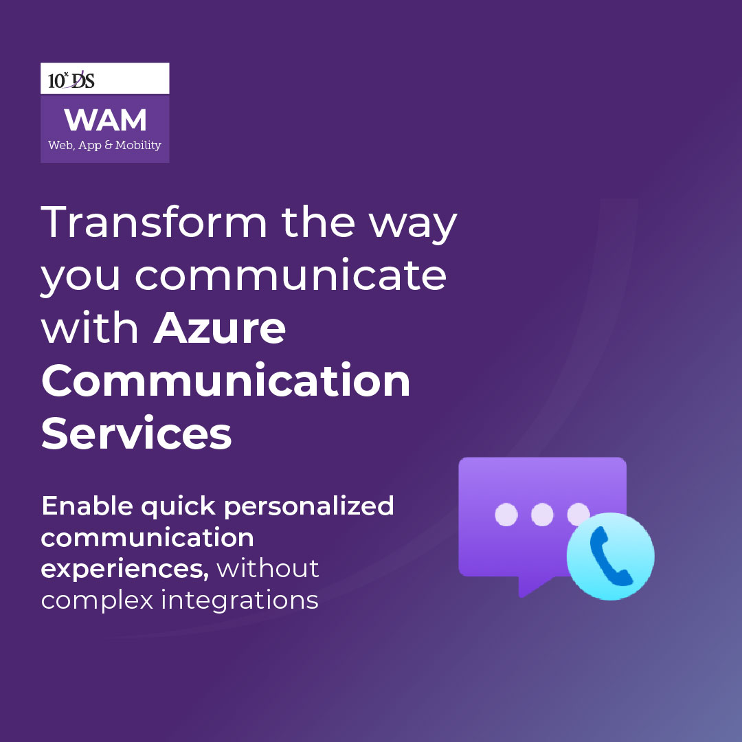 10xDS_WAM's tweet photo. Azure Communication Services are cloud based services provided by Microsoft which has a set of rich communication APIs, video APIs and SMS APIs for deploying your applications across any device, on any platform.

➡️ https://t.co/H7V9uqSz3Y

 #10xDS #Azure #ACS #Microsoft https://t.co/5LIxkMDa6S