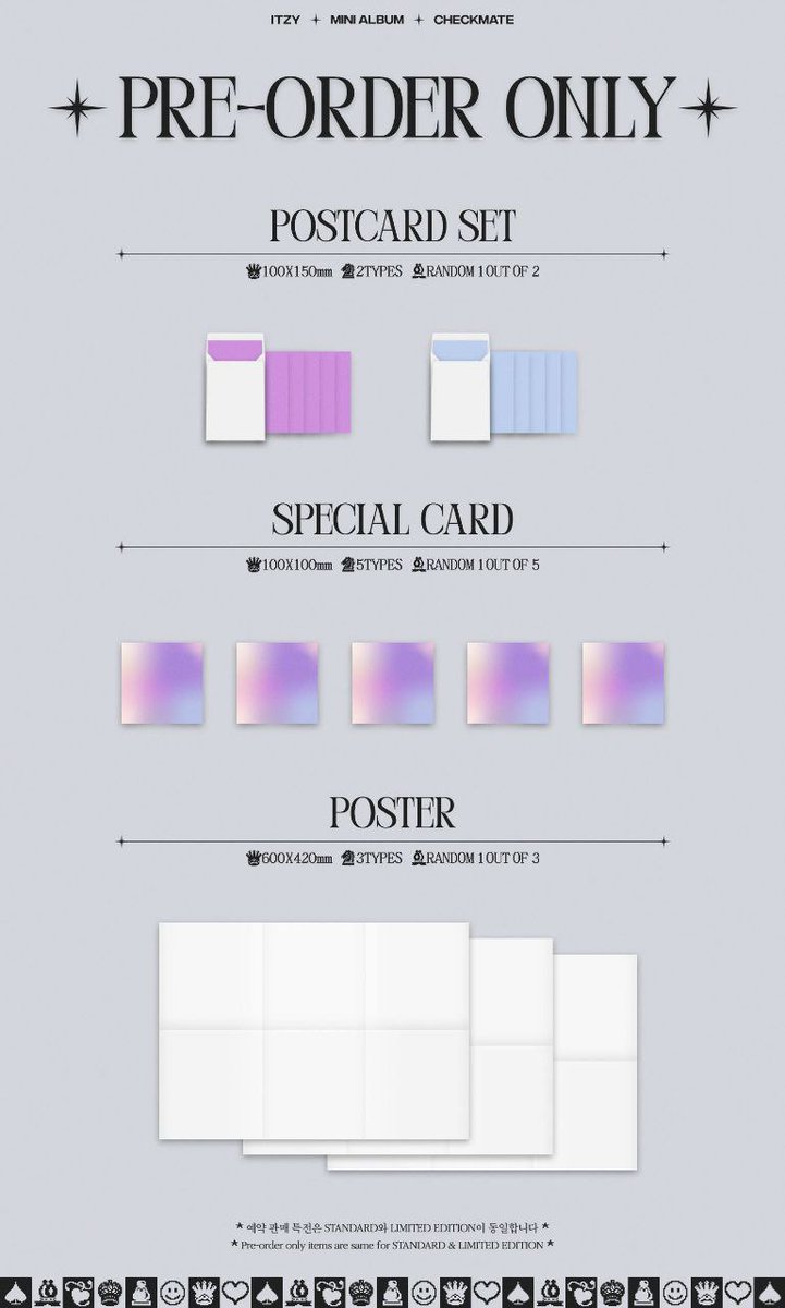 SeoulMagicPH's tweet photo. PH GO 𝐈𝐓𝐙𝐘 MINI ALBUM <𝐂𝐇𝐄𝐂𝐊𝐌𝐀𝐓𝐄>

Standard ver: 550 (Random ver.)
Limited Edition: 550

DOP: JULY 10

Normal ETA
With POB
Ktown

Order Link: https://t.co/RkE6XRCnwR https://t.co/02u1095Lhs