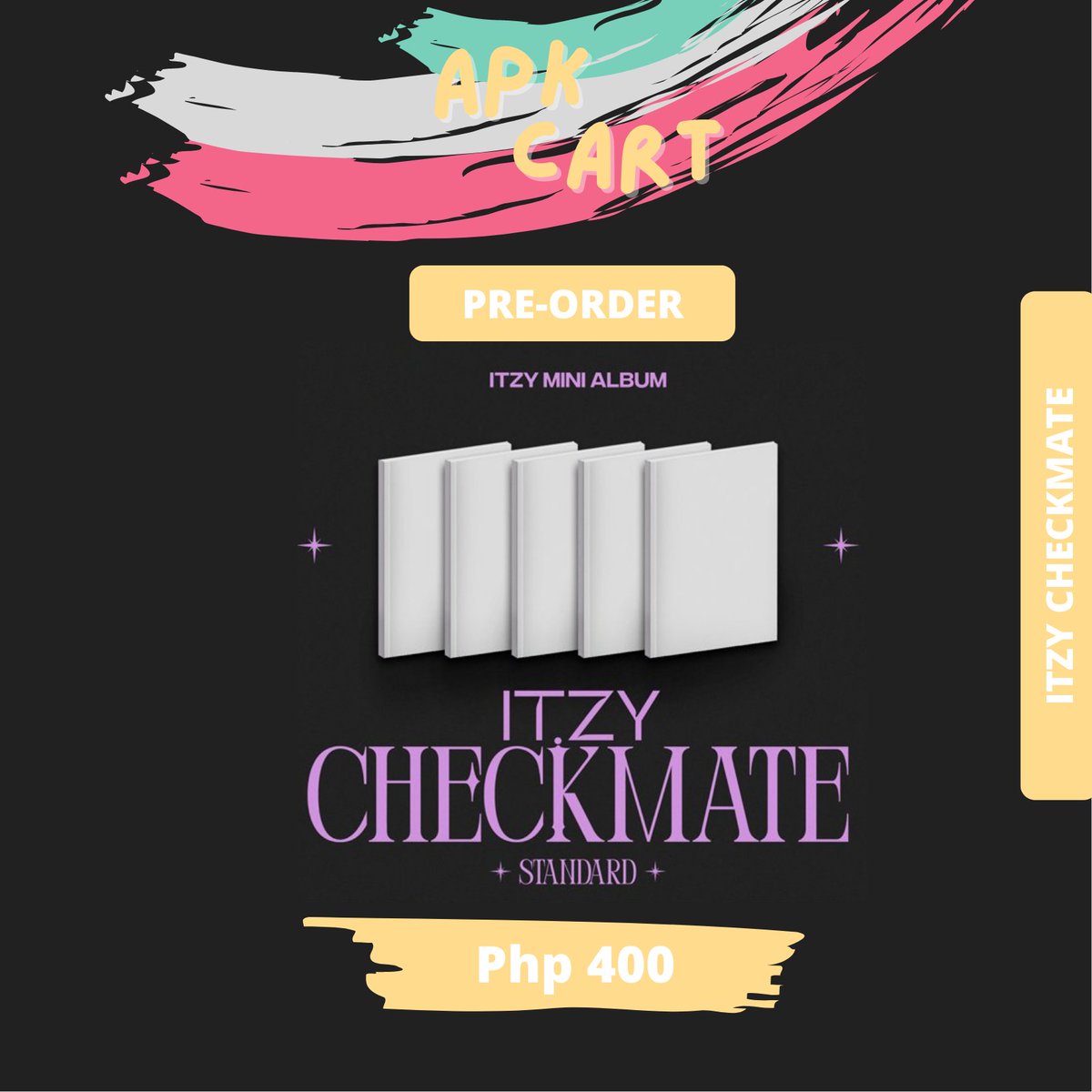 APK_Cart's tweet photo. #APKCartPreorder | WTS LFB PH GO
Pre-order ITZY Mini Album "Checkmate"
Sealed Album Only
💸 400 each + LSF
NORMAL ETA
Payo or DOP
DOO/DOP: June 30
MOP: GCash
MOD: J&T, SCO, Flash Express https://t.co/mD8f0FQo6K
