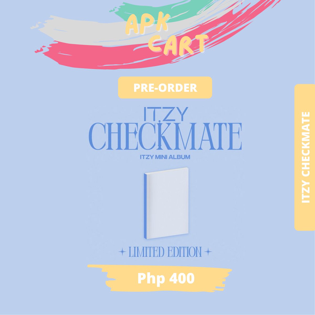 APK_Cart's tweet photo. #APKCartPreorder | WTS LFB PH GO
Pre-order ITZY Mini Album "Checkmate"
Sealed Album Only
💸 400 each + LSF
NORMAL ETA
Payo or DOP
DOO/DOP: June 30
MOP: GCash
MOD: J&T, SCO, Flash Express https://t.co/mD8f0FQo6K