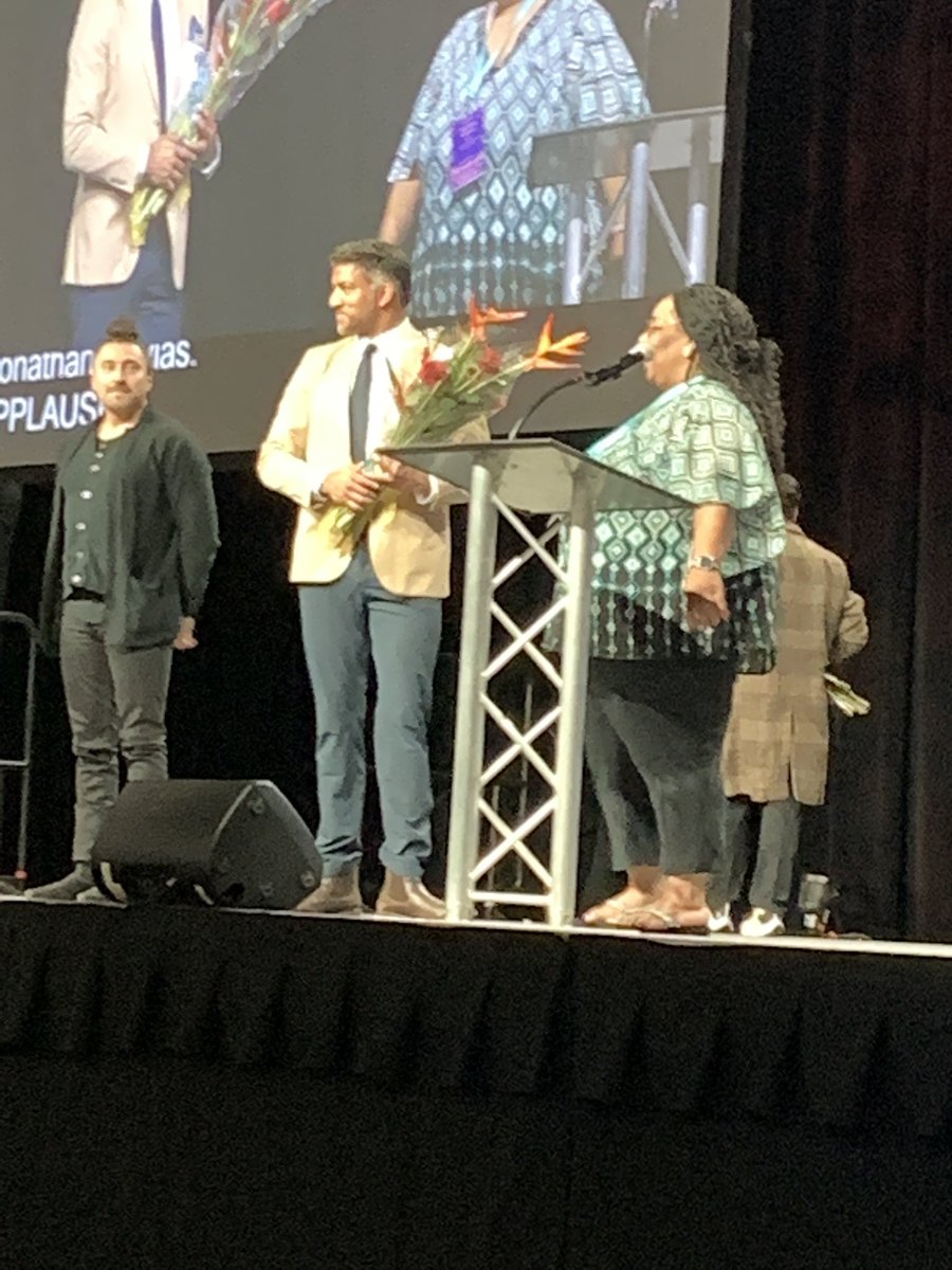 Some award recipients from today's (6/2) #NCORE2022 General Session (🧵):

<a href="/JonathanGovias/">Jonathan Govias</a> 
Change Agent Award