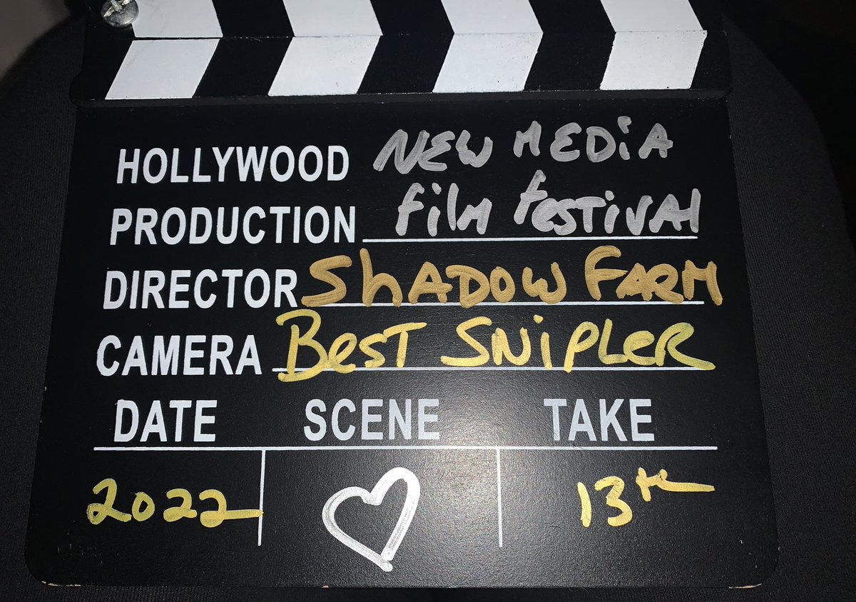 GINANEMO's tweet photo. SHADOW FARM WON!!!!!🏆🎬 Still at the New Media Festival in LA!! #festival #ginanemo #gplanmedia #film #director https://t.co/XlzwvwV3S5