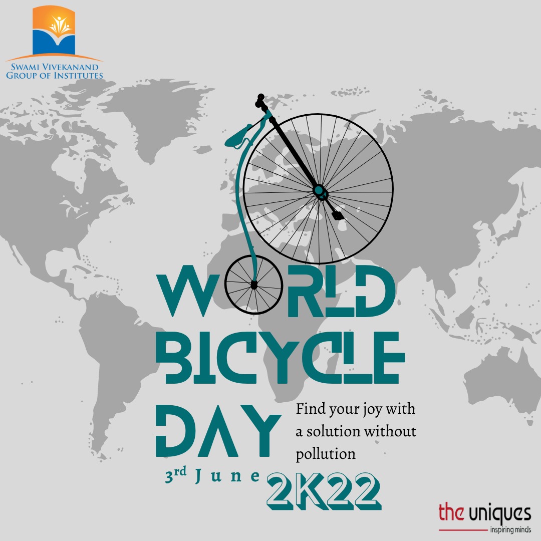 Do you know the benefits of Cycling-
• Decreased Body Fat levels
• Increased Cardiovascular Fitness
• Increased Muscle Strength and flexibility
• Improve Joint mobility

On #WorldBicyclingDay SVGOI urges- Be healthy; Save fuel & Be mentally & physically fit, Keep cycling.'