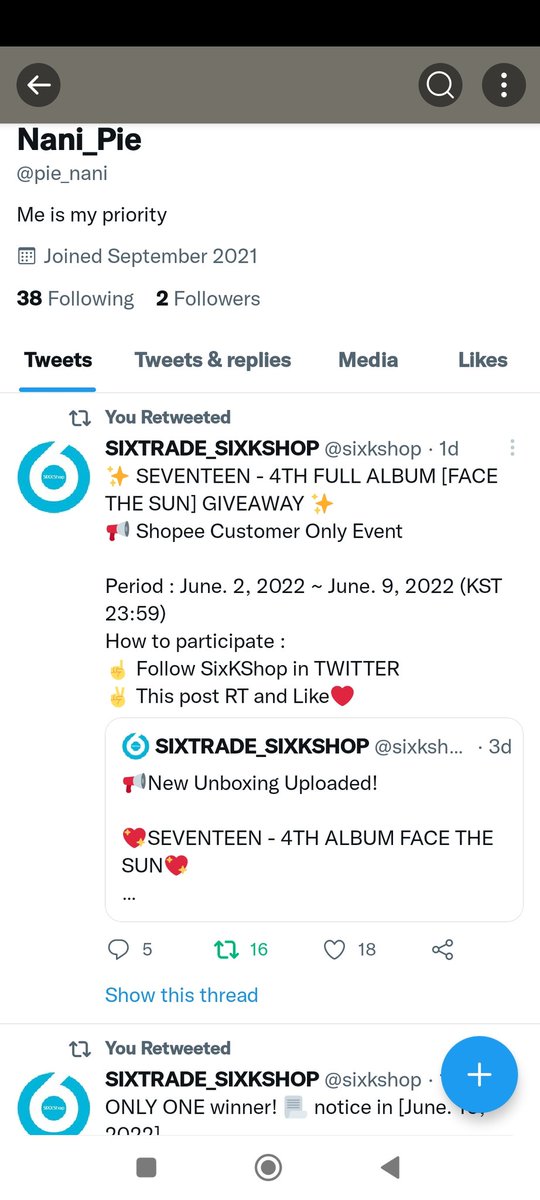 pie_nani's tweet photo. @sixkshop Thanks for the GA. 💓💓💓 https://t.co/K91UibaBzn