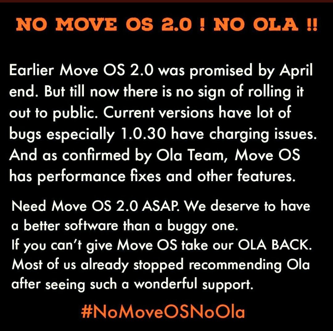 ananthu_atk_27's tweet photo. @OlaElectric @OlaElectric @bhash @varundubey 
#NoMoveOSNoOla #EndICEage https://t.co/1aaBaC8BEF