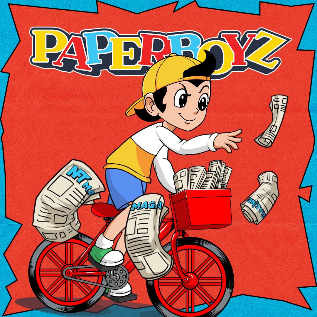 PaperBoyz4L's tweet photo. Extra! Extra!🗞

The new paper boy in the neighborhood put $100 $eth into one of the newspapers he’s delivering ! 🚲💨

To get on the paper route for a chance to WIN this GIVEAWAY: 

1. Like👍
2. Retweet🔁
3. Tag 2 friends🤝

Winner will be announced in the Discord ! Good luck🗞 https://t.co/lKkXwBgieX