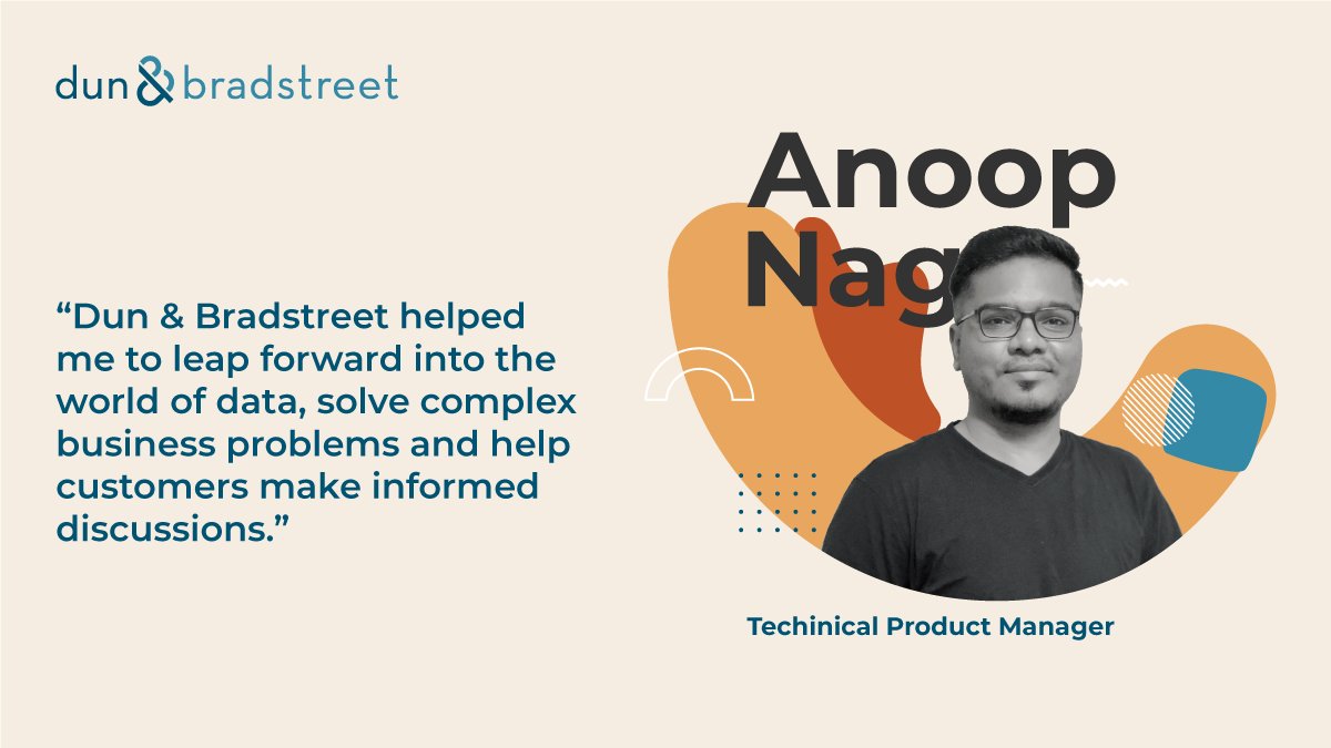 DNB_Technology's tweet image. "At Dun &amp;amp; Bradstreet, I am getting an exposure to learn the nature, pattern and complexity of data through latest technologies." - Anoop Nag

Want to be a part of our team and legacy?

Check open roles here: bit.ly/2ZgF7cB

#work #DNB #GrowWithDNB #WeAreHiring #hiring