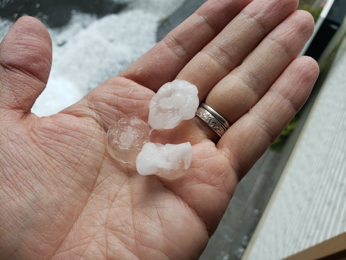 aneku2010's tweet photo. こんな凄い雹体験したの初めてだわ。家壊れるかと思った。(実際雨樋死んだけど泣)@市川 https://t.co/oROyVgYRFN