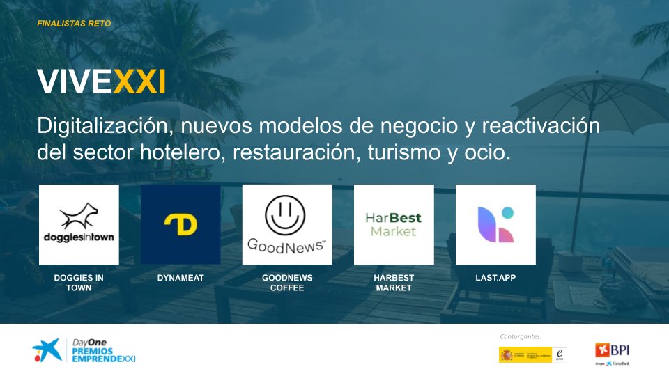 EmprendeXXI_'s tweet photo. 🍴 El sector hotelero, restauración, turismo y ocio más digitalizados que nunca gracias a @doggies_in_town, #Dynameat, @GoodNews_Coffee, #Harbest y @LastAPP_ES, finalistas del reto #ViveXXI de los Premios #EmprendeXXI.
¡Conócelas en #SouthSummit22! 👉🏼https://t.co/KbNIO6UMlt https://t.co/P5uxlkFECu