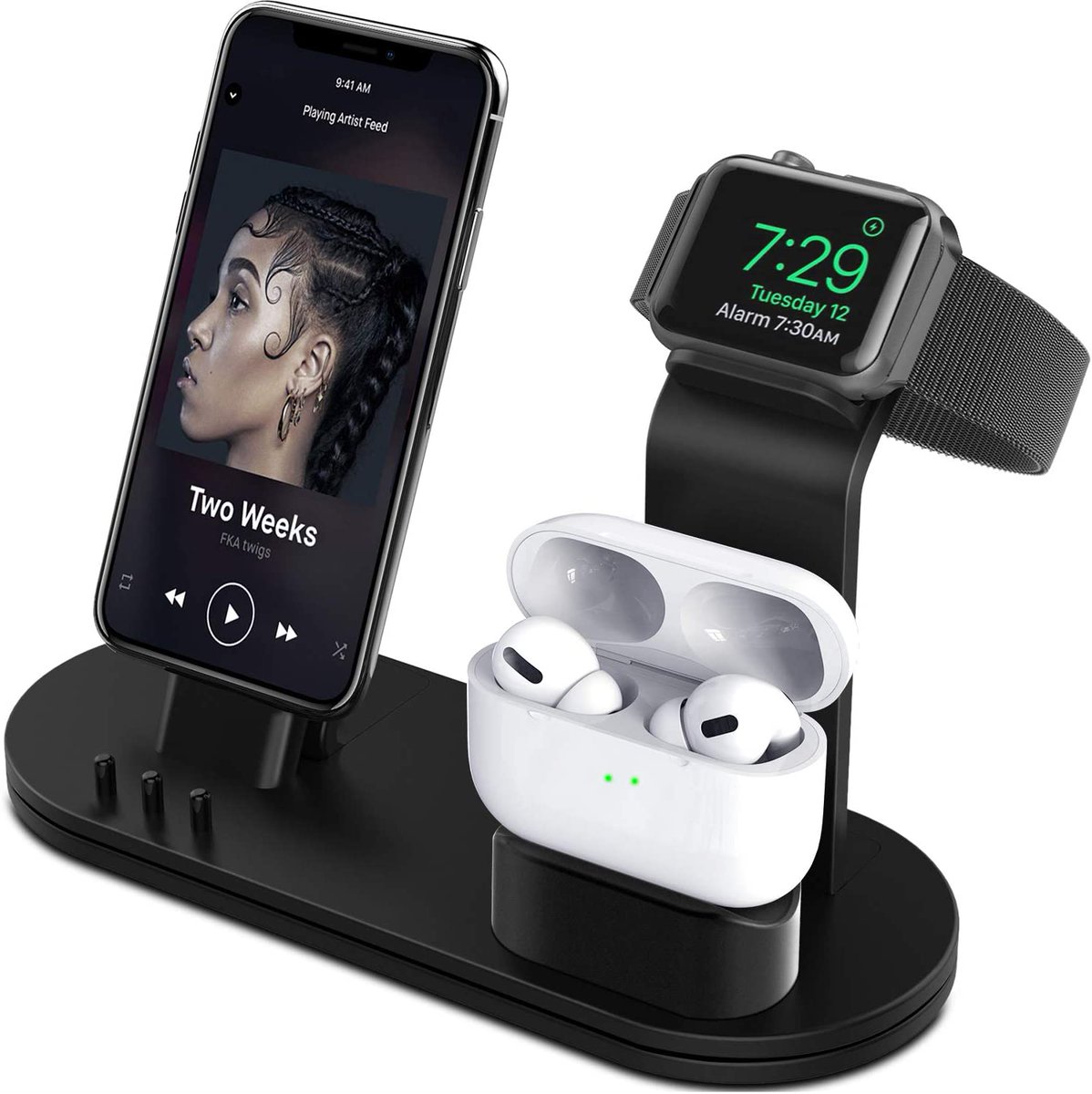 techgadgetsmith's tweet image. Charging Stand Compatible with AirPods, iWatch, phone

Patented silicone tray steadily holds Watch 45 Degree with Nightstand Mode for time viewing or alarm while prevented from falling off or scratching.

click for price

amzn.to/3O9d2rF

#chargingstation #watches