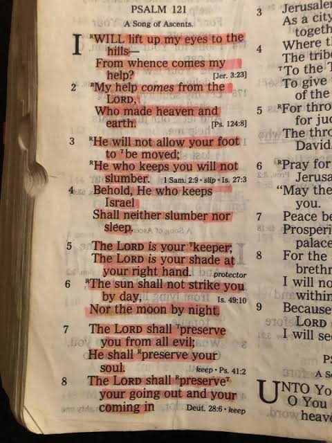 JudyMbatha's tweet photo. GOD OUR HELP
Lift your eyes to the Hills( Psalms 121)
Beloved,
Where do you go for help in life? 

 When we  look to the Lord for help in life, what does He do for us?
 1- The Lord will keep us from slipping 
2- The Lord will watch over us always. https://t.co/AEEmnSE8J4