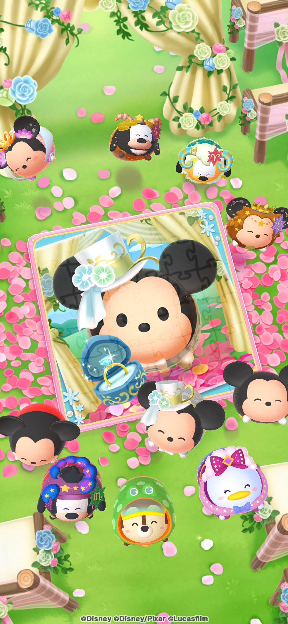 Nao ミッキーとミニーの夢の結婚式をパズルでお祝いしたよ ディズニー Disney ツムツム ドリーム ウェディング T Co Ovnynbwv9b 3枚目終了 ﾌﾚﾝﾄﾞの皆様 お手伝いありがとぉ T Co Ak0p8wqite Twitter