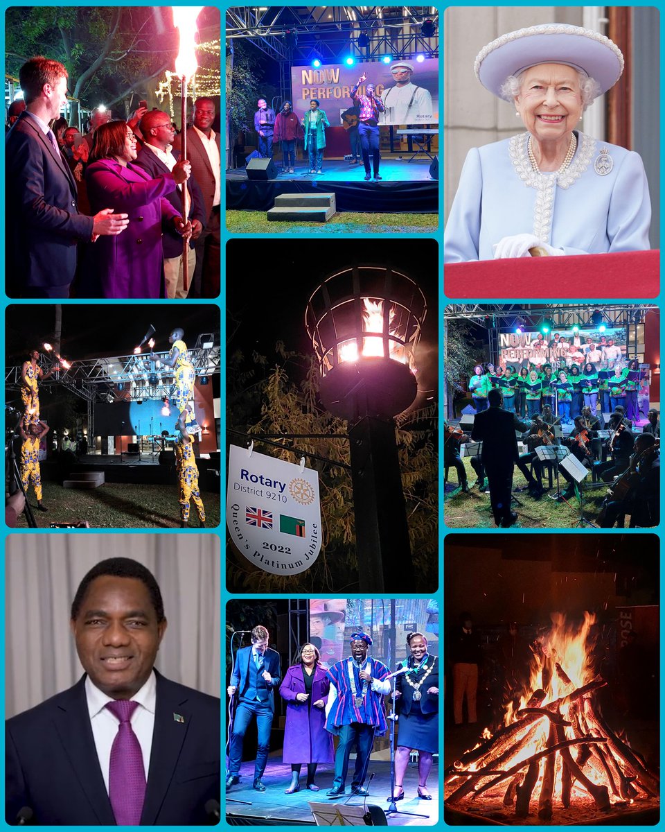Nicholas Woolley (@nkwoolley) on Twitter photo Last night's lighting of #PlatinumJubilee beacon in Lusaka, Zambia. Thank you President <a href="/HHichilema/">Hakainde Hichilema</a>, Minister <a href="/KasandaChushi/">Chushi Kasanda</a>, Mayor <a href="/Chilandochitan1/">Chilando Chitangala</a>, <a href="/ThePompi/">Pompi</a> & many more for a wonderful tribute to HM Queen Elizabeth's 70 years of dedication to public service & the Commonwealth. Last night's lighting of #PlatinumJubilee beacon in Lusaka, Zambia. Thank you President <a href="/HHichilema/">Hakainde Hichilema</a>, Minister <a href="/KasandaChushi/">Chushi Kasanda</a>, Mayor <a href="/Chilandochitan1/">Chilando Chitangala</a>, <a href="/ThePompi/">Pompi</a> & many more for a wonderful tribute to HM Queen Elizabeth's 70 years of dedication to public service & the Commonwealth.
