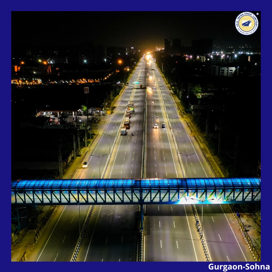 hginfra's tweet photo. Day and Night Aerial View of Gurgaon-Sohna Project. https://t.co/VBRV4gr6ZU