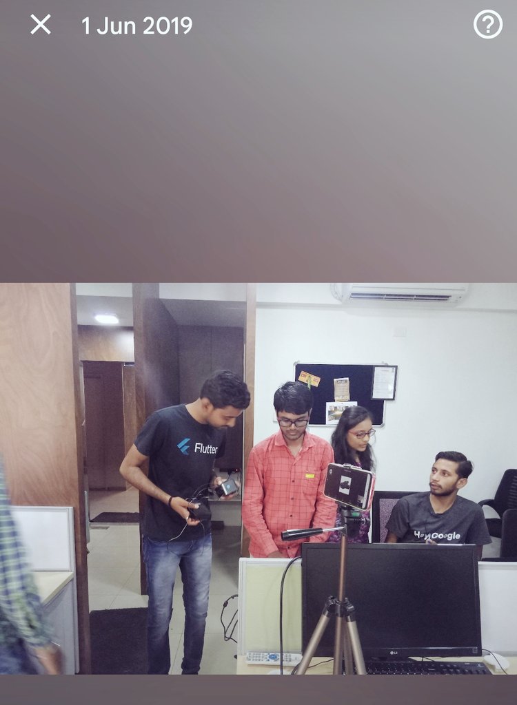 poonmjha's tweet photo. #Memories of 1 June, 2019 @FlutterAHM ๐ฅณ
@ibhavikmakwana @prasadsunny1
@bharatmk256 @KinjalRathod76 @lsrao22 @praful0203 ๐ซ
And the birthday we celebrated @dhuma1981 ๐
Cc: @dhruvashastri12 and the incredible #flutterAhm fam๐
#Hack19 @FlutterDev ๐ https://t.co/fXVGaflgsx