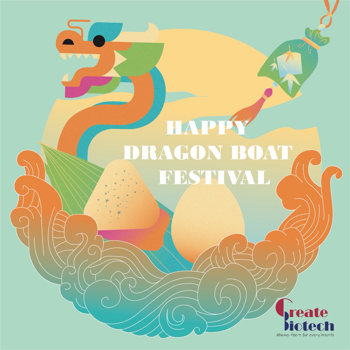 TaiwanCreate's tweet photo. Take a break and enjoy the beautiful celebrations of the Dragon Boat Festival.
Create Biotech wishes you good health and happiness.
Happy Dragon Boat Festival !
#CreateBiotech
#DragonBoatFestival
#RiceDumpling
#Zongzi https://t.co/BczXFh9JNP