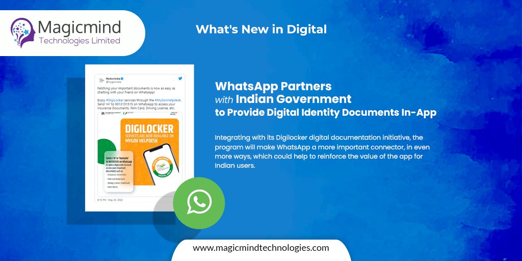 MAGICMINDTECHN1's tweet photo. #MagicMindTechnologies presents the latest #trending #TechNews that have an influence on the global tech-based economy. Take a look!
Learn More - https://t.co/9cS0W8dMOE
#AppGaming #MobileGaming #Whatsapp #DigitalIdentity #Podcast #News https://t.co/GhR7gF82wM