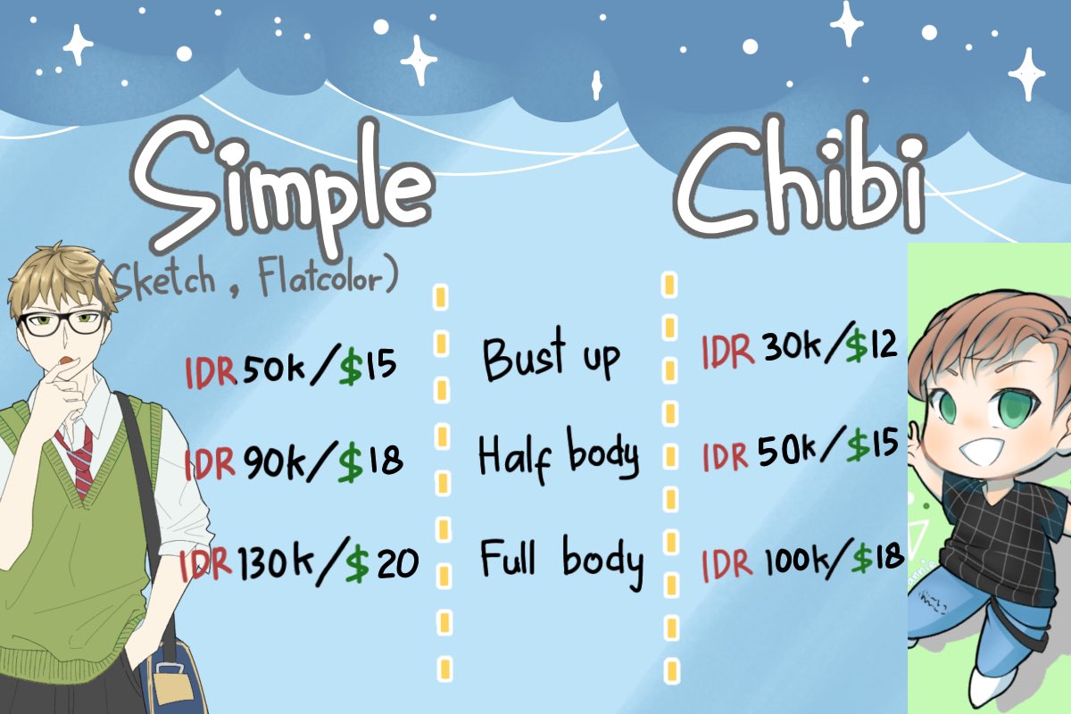 annie_tomoe's tweet photo. 🍡OPEN COMMISSION🍡
Heyyo friends!!
I’m opening commissions for local or international order. Right now I’ll open it for 3 slots. DM me for order!

More artwork &amp; info at https://t.co/IYSUBfSw1H

#commissionsopen #ArtCommission #zonakaryaid #artidn @CmsnArtist_Id @cmsn_ART https://t.co/DoV4zgqX33