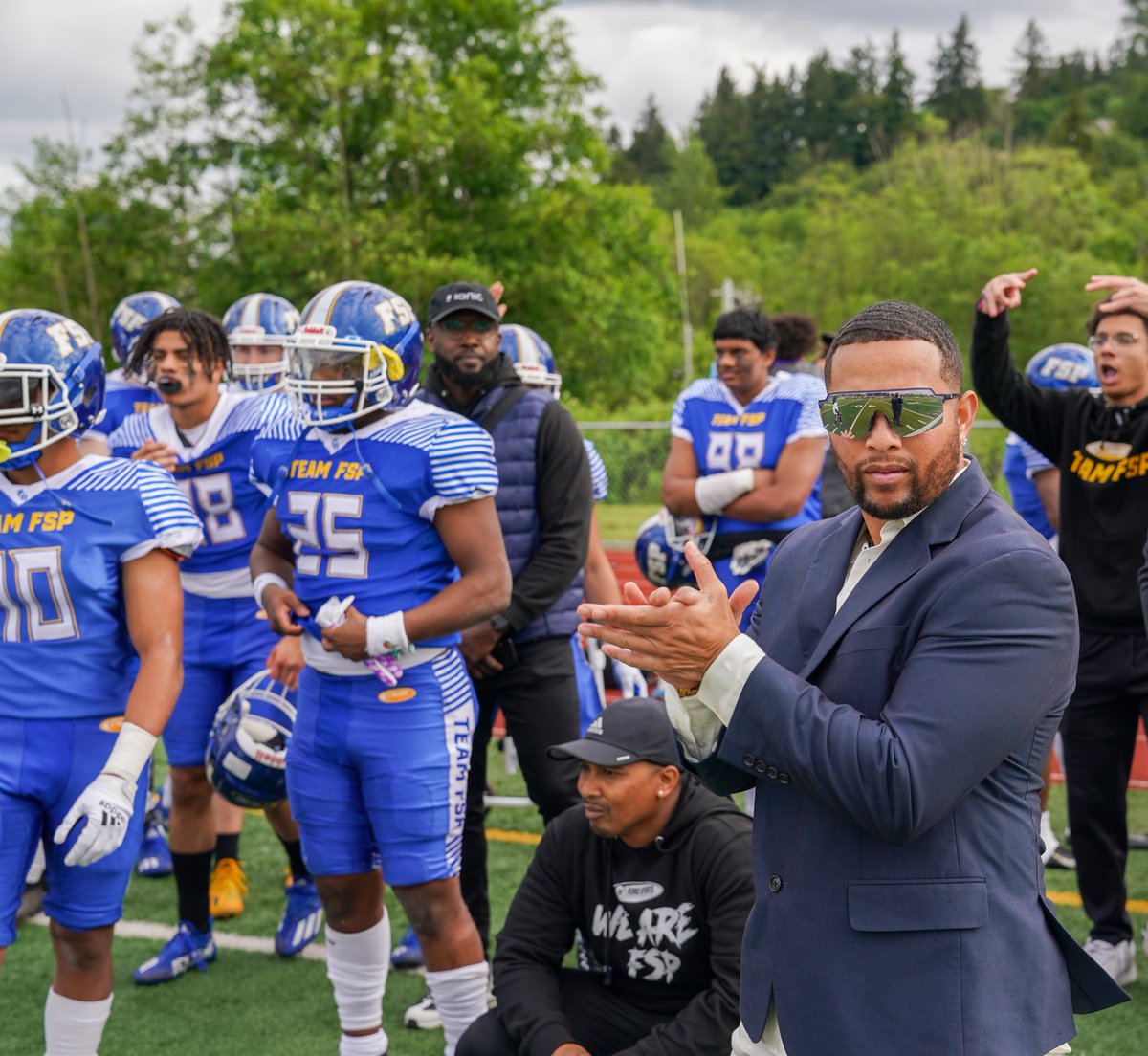 TFordFSP's tweet photo. 🚨FSP Spring Ball Re-Cap 
.
✅ 40+ Division 1 offers📉
✅ ZERO MAJOR INJURIES ⛑
✅ 2-0 🏈
✅ All players got exposure, learned, become better players &amp; will be better leaders for their HS Teams
.
HS coaches support your kids, if they are good enough to be w/FSP #Adapt2Change🟡🔵 https://t.co/8eGW8ZMKnG