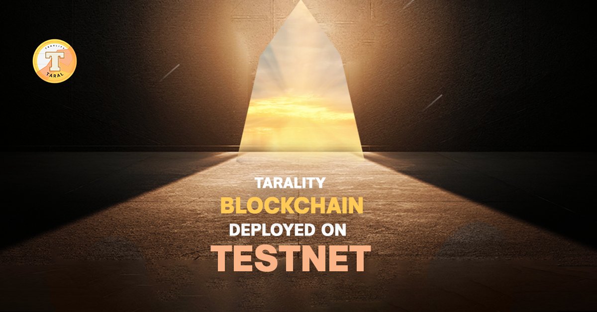 TaralityX's tweet photo. Tarality blockchain has been deployed on Testnet and will soon disrupt the market. Stay tuned for the latest updates; visit https://t.co/5LIMkTarFC
#taralityplatform #tarality #taralarmy #blockchain #testnet #buy
#sell #hold #cryptoworld https://t.co/mCxqFnbnXY