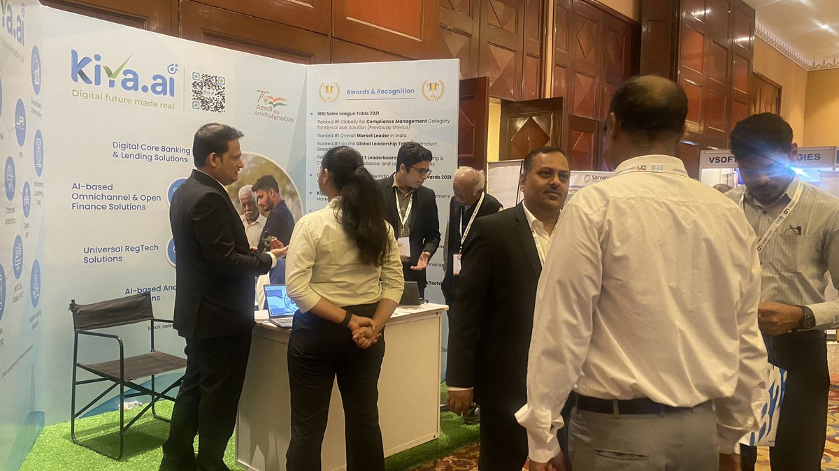 DigitalkiyaAi's tweet photo. Team https://t.co/4d7vwbQ797 is at 6th All India Urban #CooperativeBanking Summit 2022, Mumbai.
Come visit us at our booth to discuss all your #digtalbanking challenges.
#corebanking #digitalpayments #cbs https://t.co/hww44JmCXo