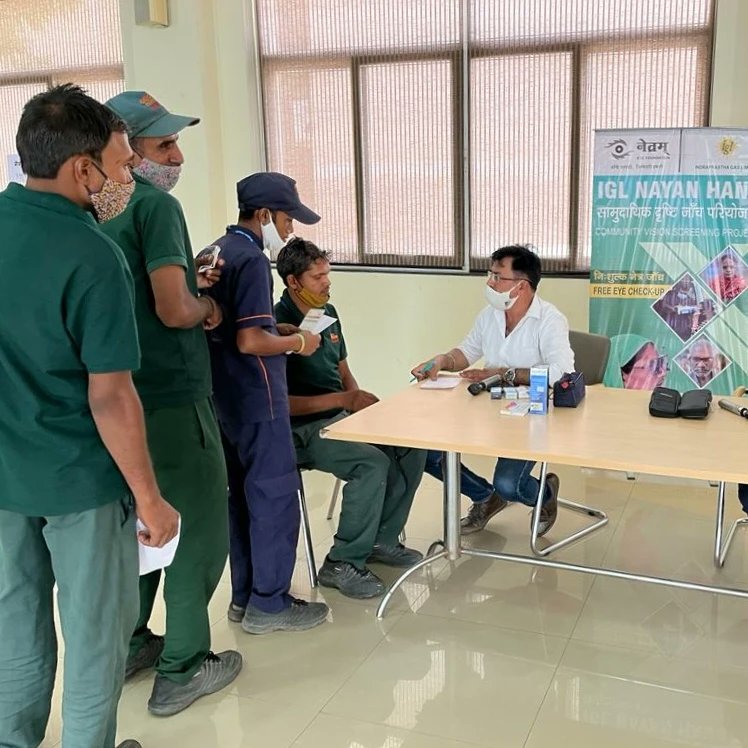 NetramEyeCentre's tweet photo. Netram Eye Foundation, Delhi organised a health checkup camp in Gurgaon. The camp benifitted over 200 people. Out of which, 30 percent were given glasses. A Cataract and a pterygium was detected. Early screening helps to prevent blindness and serious eye related problems. https://t.co/8SrOmueWO9