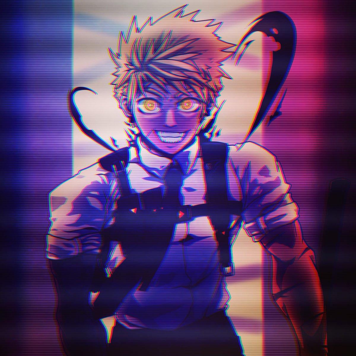 piccoyo_'s tweet photo. **POV: you're in an alley and your cyborg-ass is about to get wrecked by the Delivery Boy with an Axe.** https://t.co/DAXo40zxNU